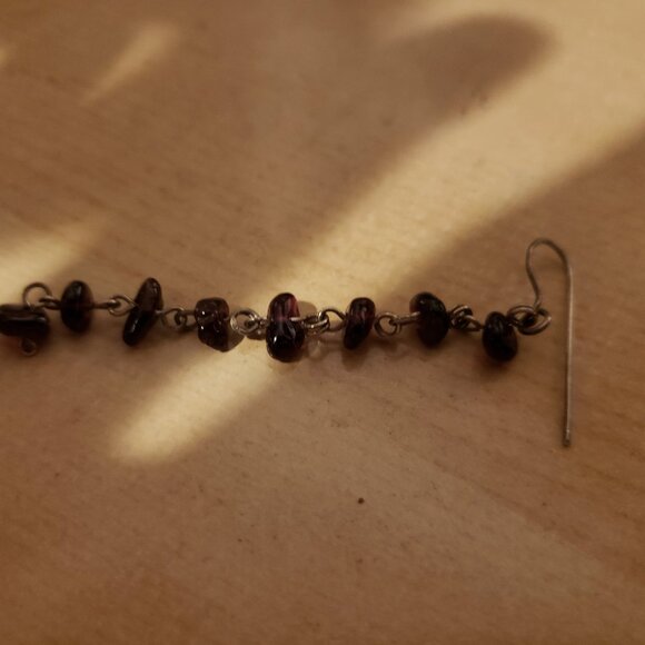 Garnet Drop Earrings - Picture 2 of 4